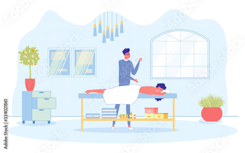 Acupuncture Treatment in Alternative Medic Center.