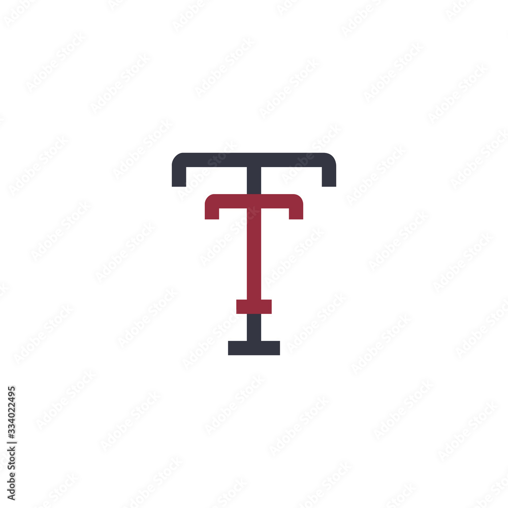 TT logo, letter T and T monogram logo design template. Stock Vector illustration isolated on white background. TT logo, letter T and T monogram logo design template. Stock Vector illustration isolated on white background.