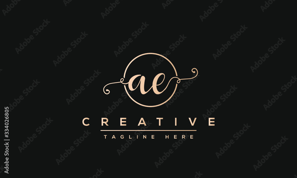 AE Letter Logo Design. Creative Modern A E Letters icon vector Illustration. AE Letter Logo Design. Creative Modern A E Letters icon vector Illustration.