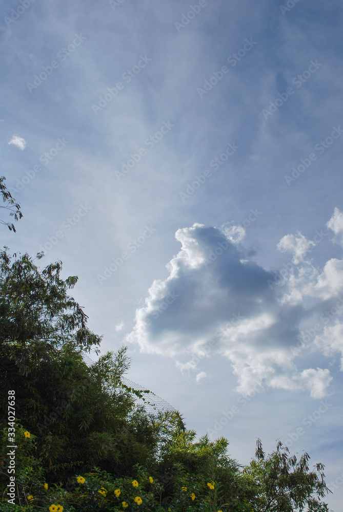 Beauty white cloud and clear blue sky in sunny day texture background Beauty white cloud and clear blue sky in sunny day texture background