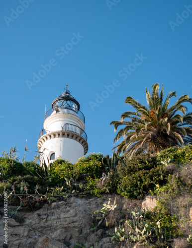 lighthouse in barcelona spain