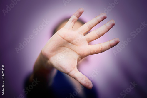Obraz w ramie Stop domestic violence