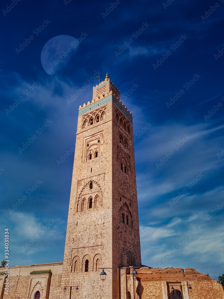 Mosquée La Koutoubia à Marrakech au Maroc