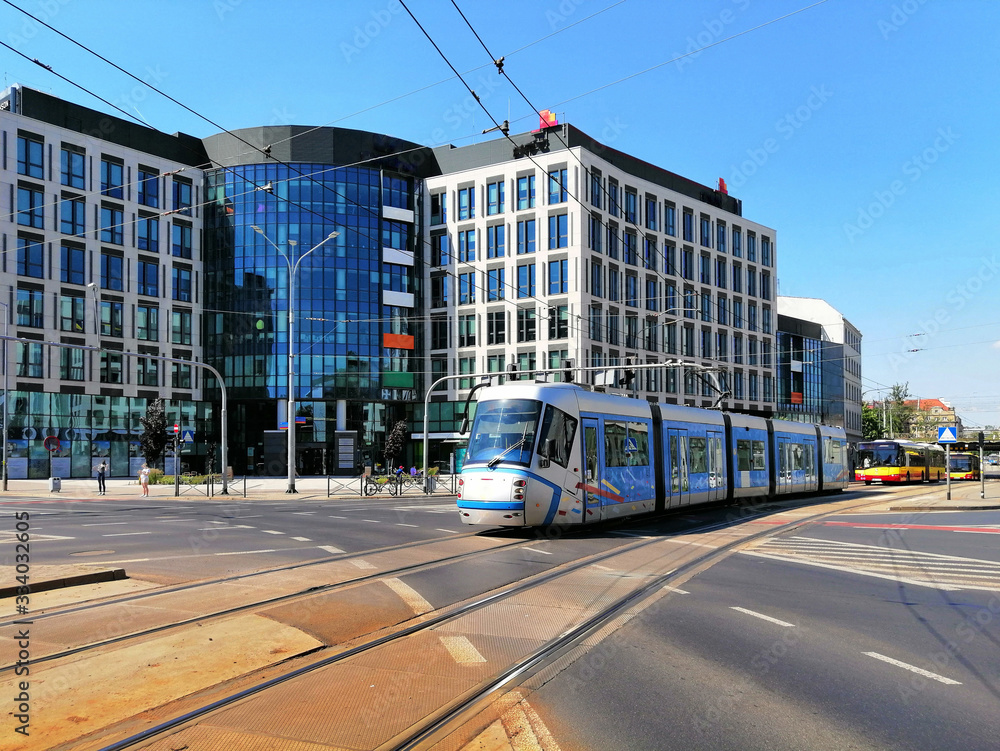 Obraz škoda tram in Wroclaw
