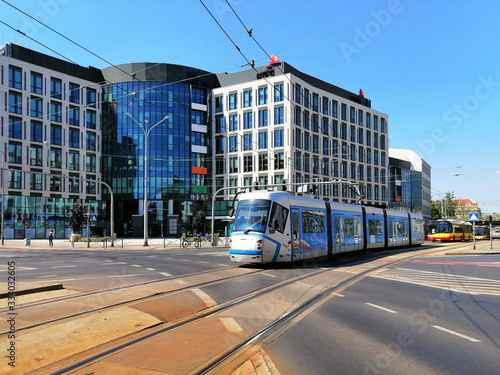 škoda tram in Wroclaw