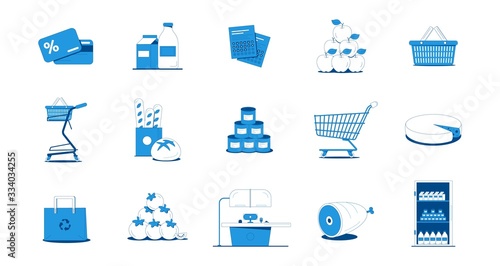 Grocery Flat Set