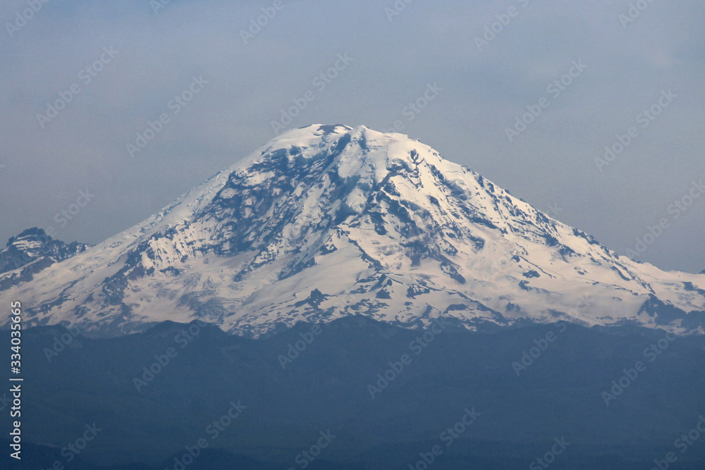 Snowy Mount Rainier in Washington