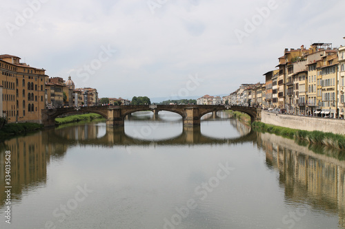 Bridge over the river in Florence, Italy © Cyndi