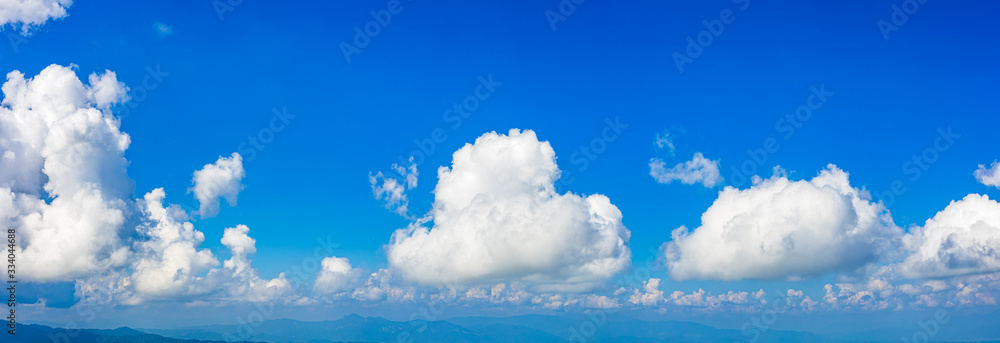 Blue sky and beautiful cloud. Background concept.