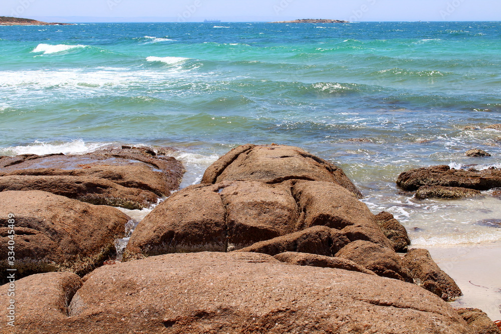 rocks on the beach in Lincoln National Park, Australia