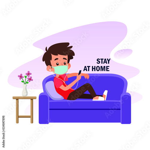flat illustration of prevention from corona virus, 2019 - ncov vector 