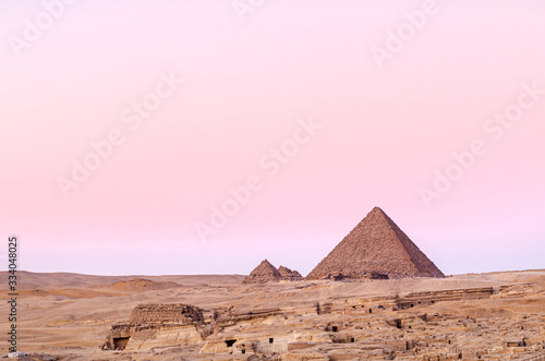 Beautiful landscape at Giza, Egypt.