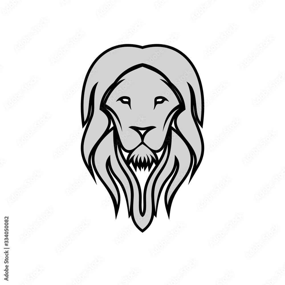 head lion vector logo head lion vector logo