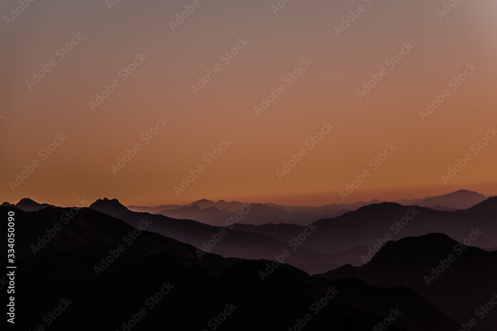 sunrise or sunset mountains - mantiqueira sunrise or sunset mountains - mantiqueira
