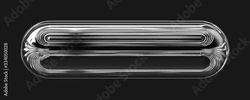 Abstract 3D glass panorama design illustration photo