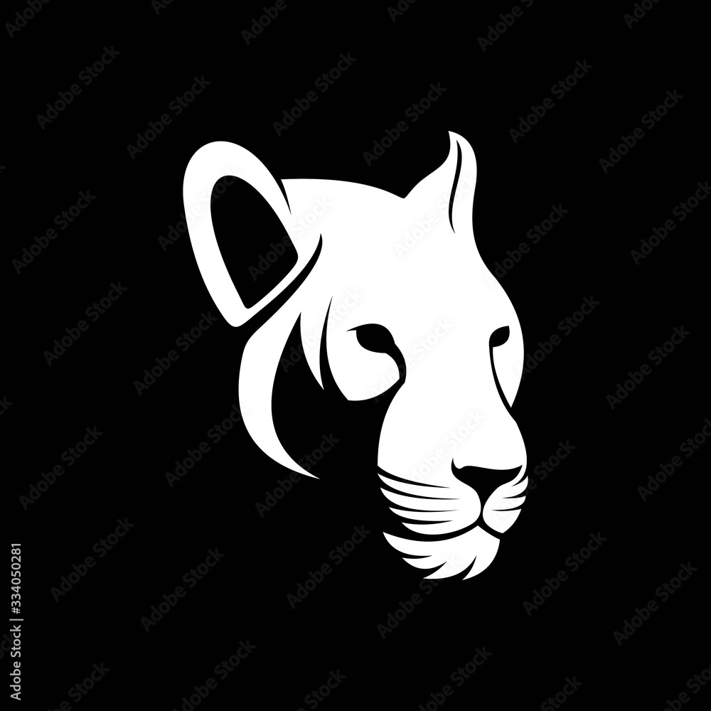 head lion vector logo