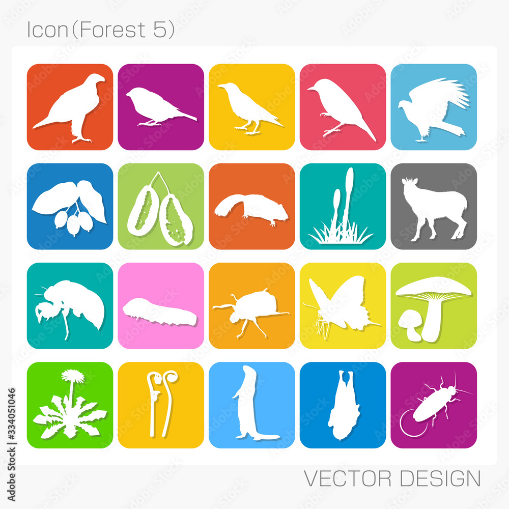 アイコン・森林(Forest 5)Vector Design アイコン・森林(Forest 5)Vector Design