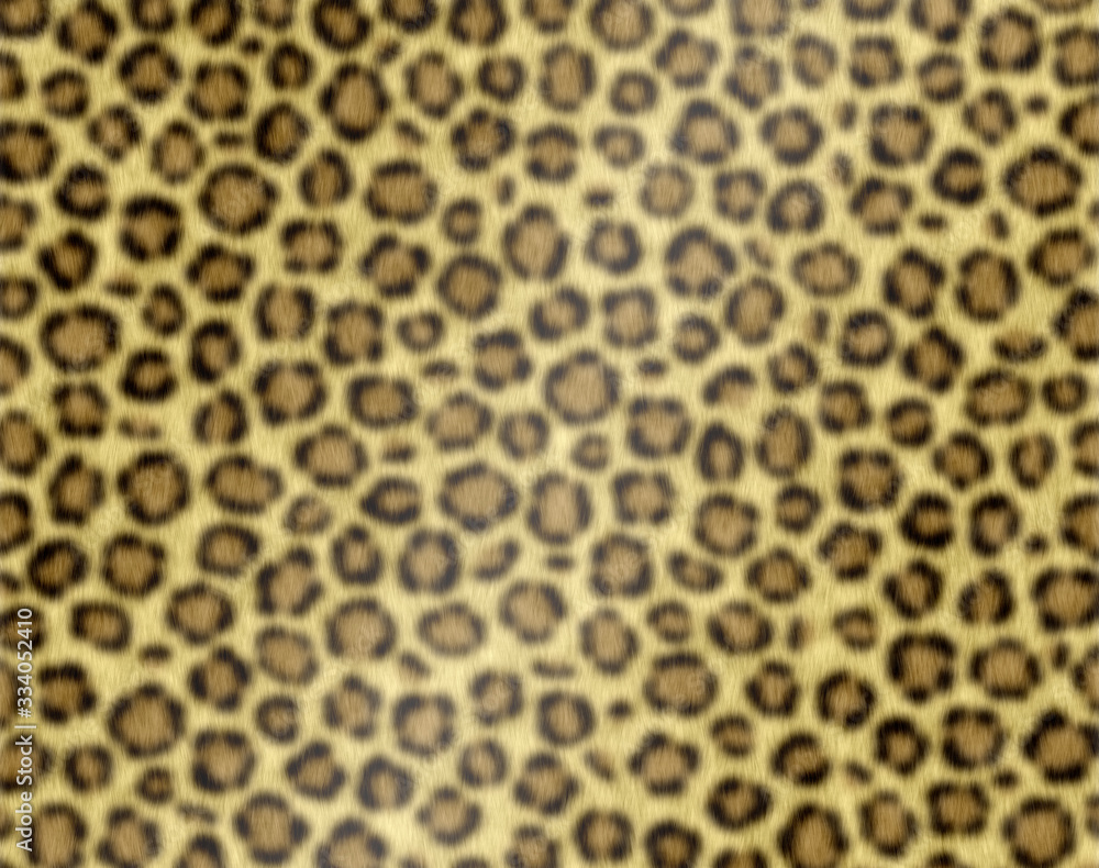 ヒョウ柄の背景素材 毛皮のイメージ Stock イラスト Adobe Stock