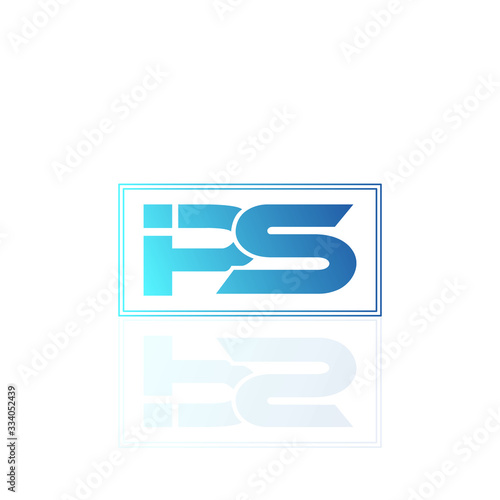 Abstract IPS letter typographic symbol - VECTOR