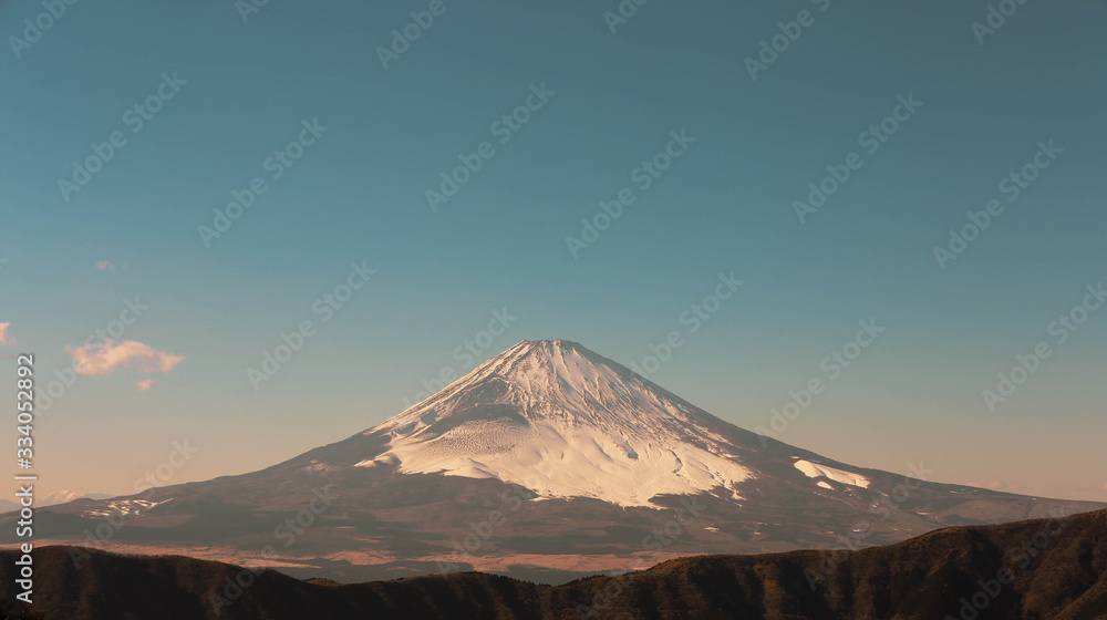 aerial view of volcano teide FuJi
