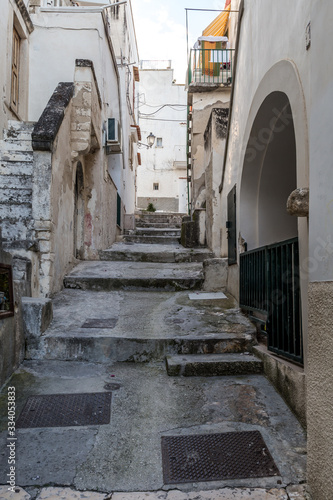 The narrow streets of the old town