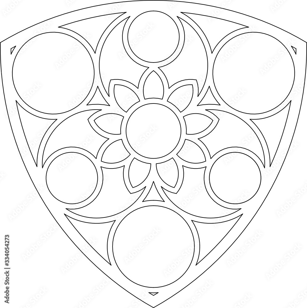 Rose Window, Fig. 10, triangular 2, base, round 1, framework Rose Window, Fig. 10, triangular 2, base, round 1, framework