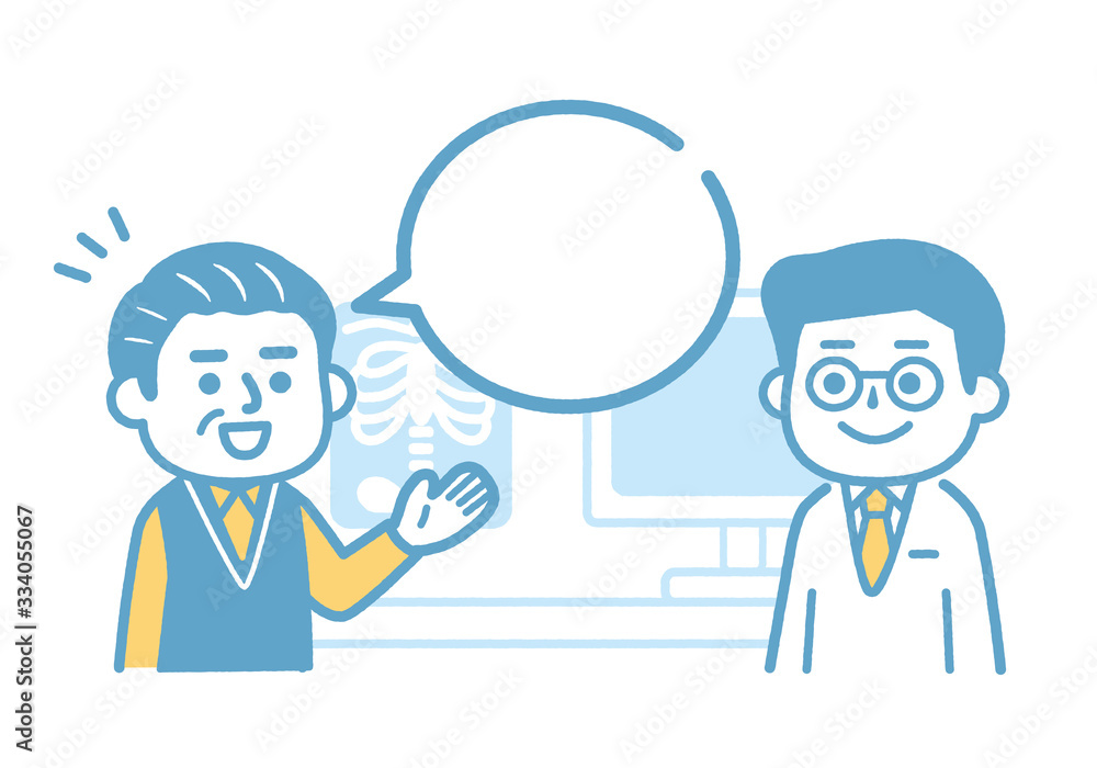 Conversation with elderly and doctor Conversation with elderly and doctor