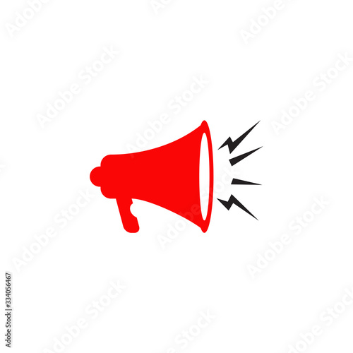Megaphone speaker icon logo design vector