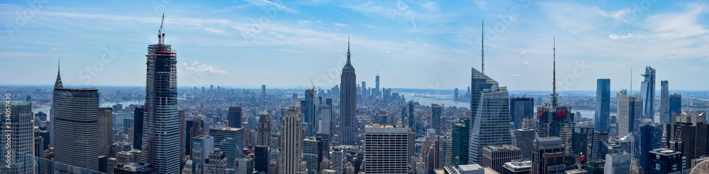 New York City skyline from 30 Rock summer 