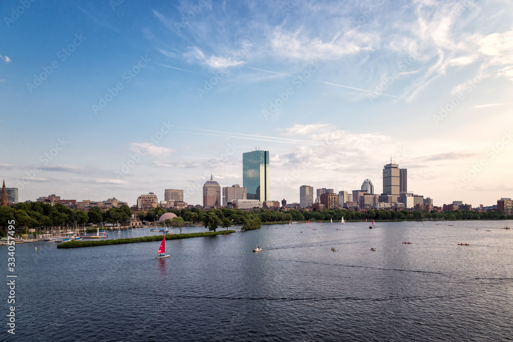 A Warm Summer Day In Boston City