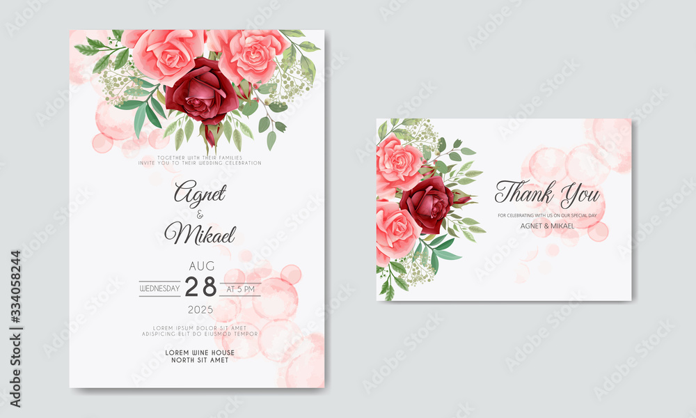 beautiful floral wedding invitation card beautiful floral wedding invitation card