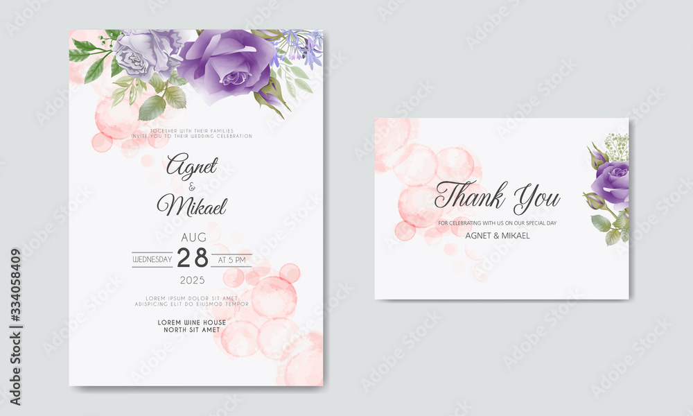 beautiful floral wedding invitation card beautiful floral wedding invitation card
