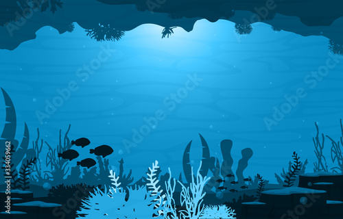 Fish Marine Animals Coral Reef Underwater Sea Ocean Illustration