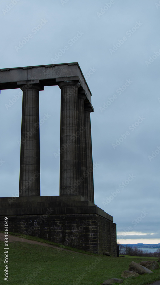ruins of ancient temple Edinburgh