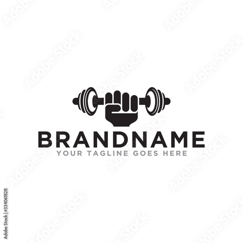 Fitness gym logo icon. Fitness center logo template. Modern design on trendy logo.
