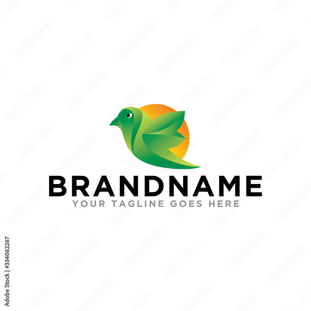 Bird logo icon vector. Simple design bird logo template. Bird logo icon vector. Simple design bird logo template.