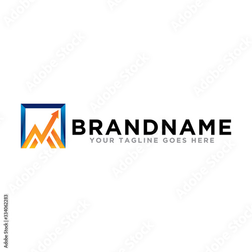 Free Download Finance chart logo template. Business finance logo on modern design. - GFXLoad