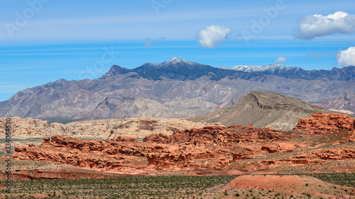 фотографія ‎Virgin Peak (7,946 ft, 2,422 m) is the highest mountain in Gold Butte National Monument, Clark County, NV, USA
