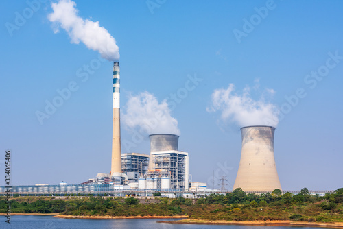 power plant cooling towers steam