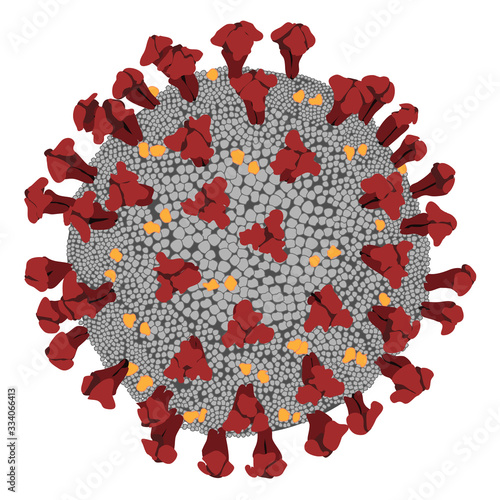 illustration of coronavirus covid-19
