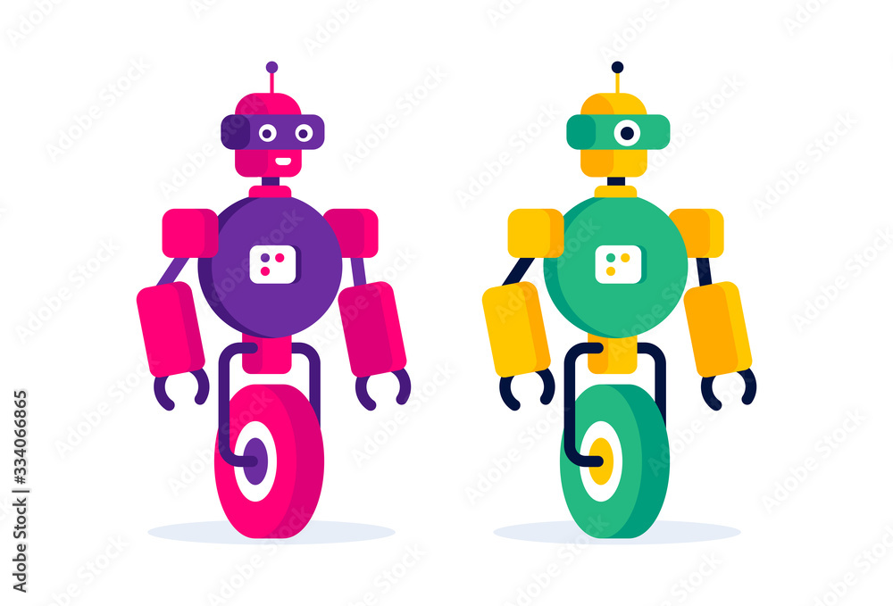 Funny colorfull robot. Funny colorfull robot.