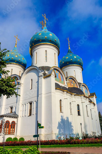 Assumption Cathedral of Trinity Lavra of St. Sergius in Sergiev Posad, Russia photo