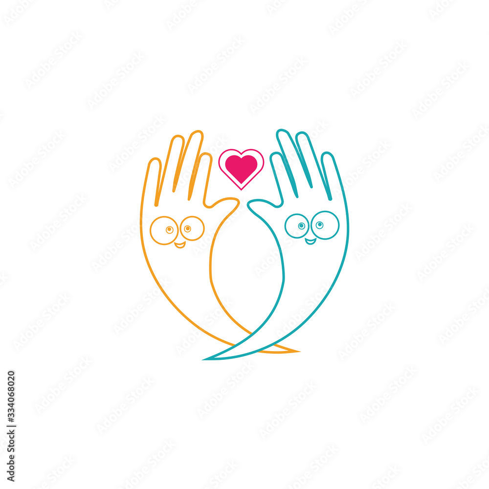 Obraz premium Hand Care Logo Template vector icon Business