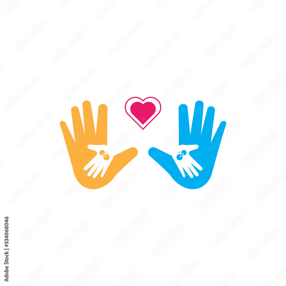 Hand Care Logo Template vector icon Business Hand Care Logo Template vector icon Business