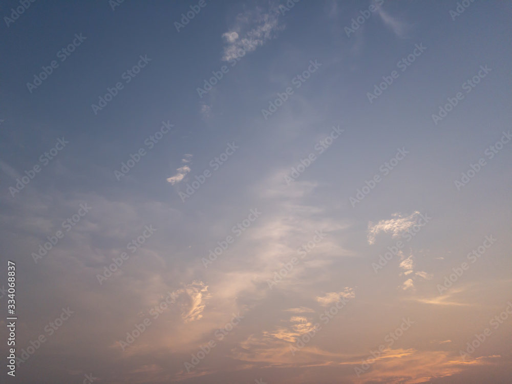 dramatic sky with clouds