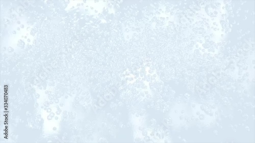 上がってくる泡　炭酸水