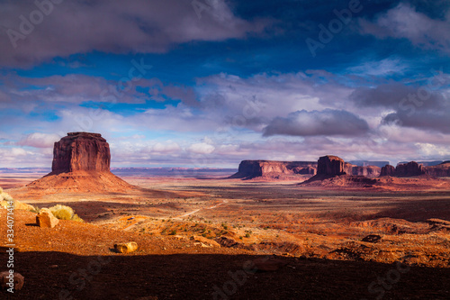 Evening skies over Monument Valley Navajo Tribal Park