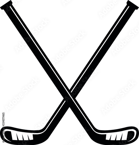 Hockey Sticks Crossed