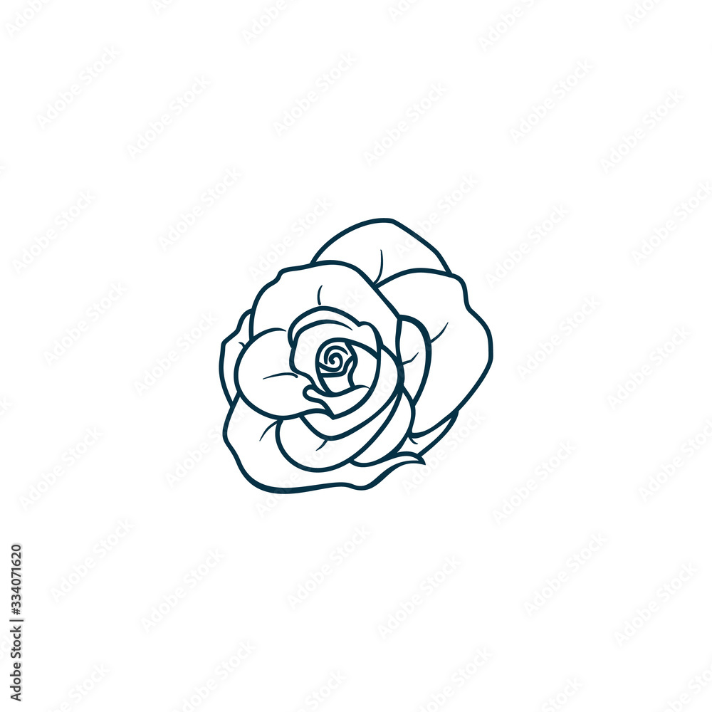 Set of three vector black silhouettes of rose flowers isolated on a white background. Set of three vector black silhouettes of rose flowers isolated on a white background.