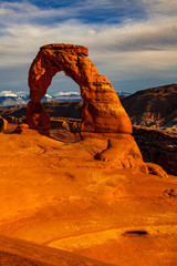 Fototapete Orange Delicate Arch im Arches Nationalpark  © Andrew S.